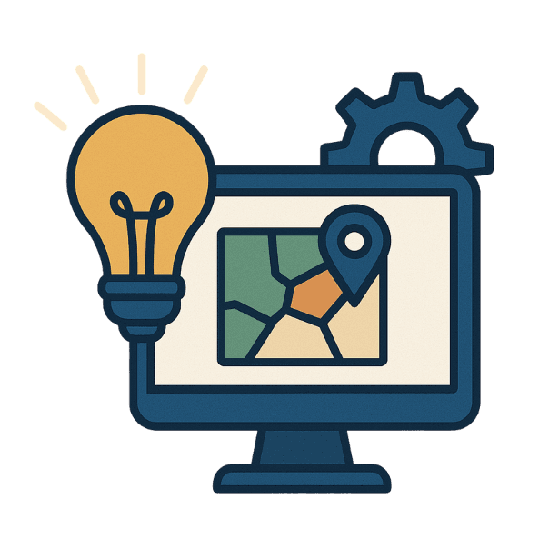 Developing geospatial applications from scratch 